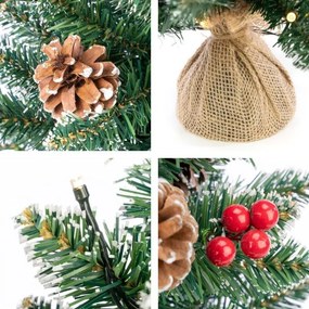 Pom de Crăciun cu luminițe - 90 cm, 50 LED-uri