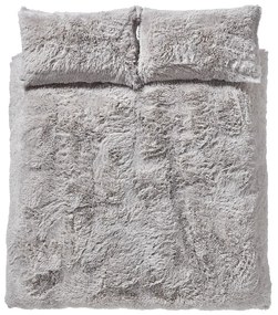 Lenjerie gri pentru pat dublu/extinsă 230x220 cm Cuddly Deep Pile - Catherine Lansfield