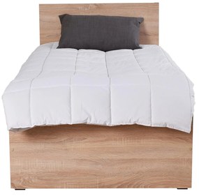 Pat de o persoană 90 cm Krynalona 1 (cu somieră) (stejar sonoma). 1108499