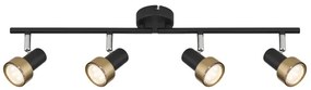 Spot Globo 57917-4G MASON 4xGU10/25W/230V negru/auriu