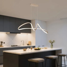 Brilagi-LED Lustră reglabilă pe cablu TWISTER LED/60W/230V 3000-6000K bej+telecomandă