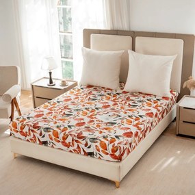 Cearsaf din microfibra AUTUMN LEAVES colorat 90x200 cm