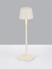 Veioza/Lampa de masa LED portabila exterior IP54 DECK alb