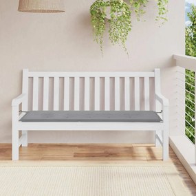 vidaXL Pernă de bancă de grădină, gri, 150x50x4 cm, textil oxford
