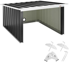 Deuba Garaj pentru robot de tuns iarba 89x90x54cm - antracit