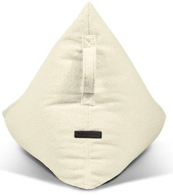 Fotoliu puf pentru copii crem cu tapițerie din țesătură bouclé Razzy – SLOWDOWN