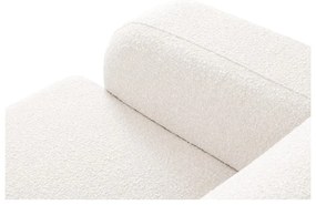 Colțar alb cu tapițerie din stofă bouclé (colț dreapta) Molino – Micadoni Home