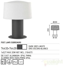 Stalp exterior 74433+glob 74429 Muffin