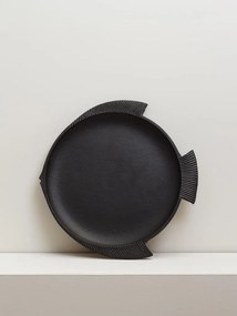 Tava servire, neagra, din aluminiu, D31cm, Fish