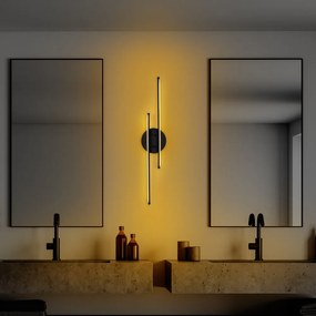 Umut - 13299 Design interior Lampa de perete Neagra 17x5x86 cm