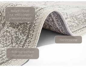 Covor adecvat pentru exterior NORTHRUGS Borbon, 200 x 290 cm, gri-crem