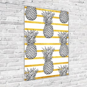 Tablou Printat Pe Sticlă benzi de ananas