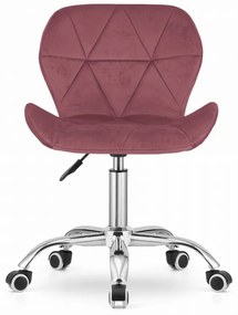 Set pentru birou masa de birou TAYLOR SONOMA 100x50 cm + scaun de birou AVOLA VELVET roz inchis