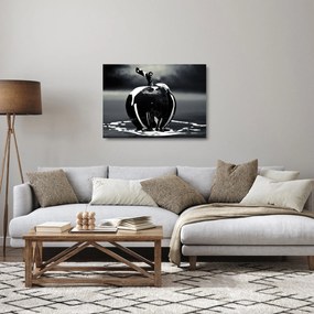 Tablou pe sticlă cu mărul negru (70x50 cm)
