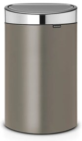 Coș de gunoi gri cu senzori de atingere din oțel 40 l Touch Bin – Brabantia
