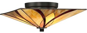Elstead QZ-ASHEVILLE-F - Plafonieră Tiffany ASHEVILLE 2xE27/60W/230V