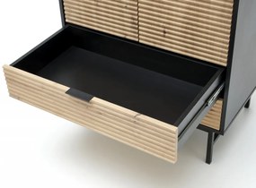 Dulap Murano S-1 stejar artizan/negru
