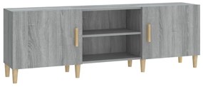 817502 vidaXL Comodă TV, gri sonoma, 150x30x50 cm, lemn prelucrat