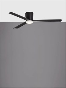 Ventilator de tavan cu telecomanda design modern DELL negru