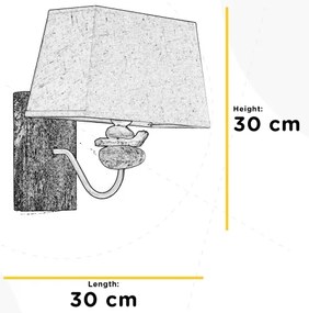 Aplică SEREGON 1xE27/22W/230V ONLI