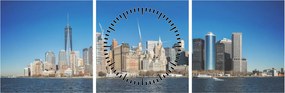 Tablou - Manhattan în New York (cu ceas) (90x30 cm)