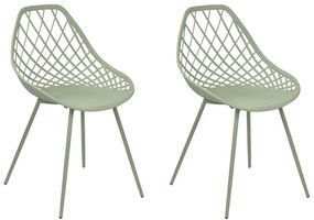 Set 2 buc scaune de sufragerie Canza (verde). 1080357