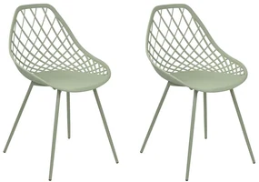 Set 2 buc scaune de sufragerie Canza (verde). 1080357
