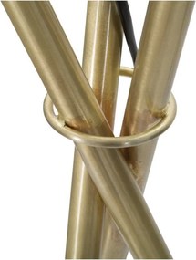 Lampadar alb-auriu cu abajur din sticlă (înălțime 155 cm) Glamy – Mauro Ferretti