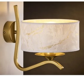 Jupiter 2111 - Aplică de perete KASZMIR 1xE27/15W/230V alb/auriu/decor de marmură