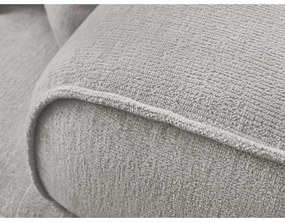 Canapea gri deschis cu tapițerie din chenille 237 cm Whesley – Bobochic Paris