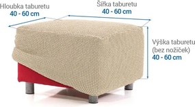 Nueva Textura Huse care se întind foarte bine NIAGARA smântânii taburet (40 - 60 cm)