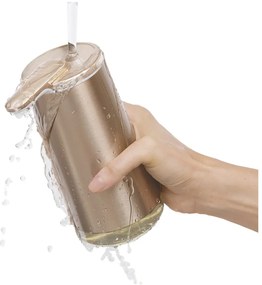 Dispenser de săpun cu senzor din oțel auriu 266 ml - simplehuman