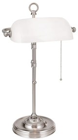 Veioza/Lampa de masa stil clasic HARVARD H-53cm satin/alb