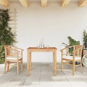 3155755 vidaXL Set mobilier pentru grădină, 3 piese, lemn masiv de tec
