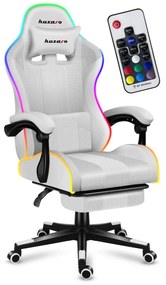 Fotoliu gaming Fusion 4.7 (alb + multicolor) (cu iluminat LED). 1087480