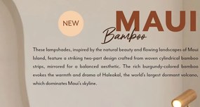 Plafoniera Eco, Bambus, Maui natural, S