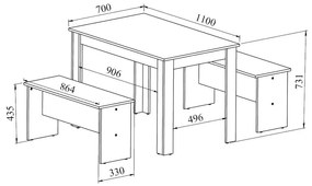 Set de dining Nice – TemaHome