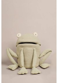 Coș de jucării pentru copii verde deschis din material textil ø 23x35 cm Fred the Frog – Lorena Canals