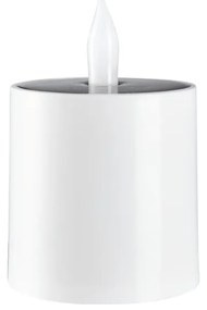 Lumânare solară LED din plastic Star Trading Saul, alb