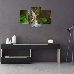 Tablou cu trigrul fugind (90x60 cm)