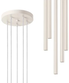 Lustră pe cablu Sollux SL.1516 PASTELO 5xG9/8W/230V crem