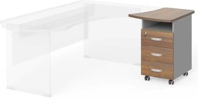Sertare Manager 57,4 x 67,3 cm, dreapta, nuca warmia / gri