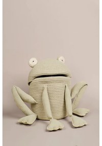 Coș de jucării pentru copii verde deschis din material textil ø 23x35 cm Fred the Frog – Lorena Canals