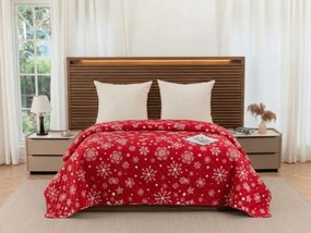 Cuvertura de pat SNOWFALL, rosu Dimensiune: 220 x 240 cm