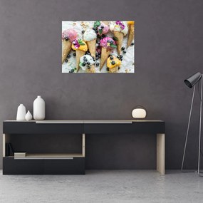 Tablou pe sticlă cu înghețată (70x50 cm)