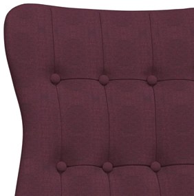 Scaun de relaxare, violet, material textil 1, Violet
