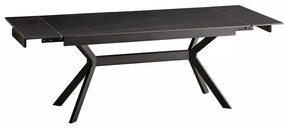 Masă de bucătărie Lumiere 180 x 90 cm, negru