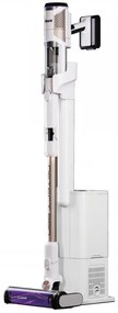 Aspirator vertical Shark IW3611EU, 240W, 0.4 L, 60 min autonomie, Detectare margini si murdarie, QuadClean, Antialergen, LED, Alb