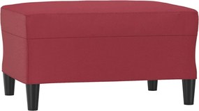 vidaXL Taburet, roșu vin, 70x55x41 cm, piele ecologică