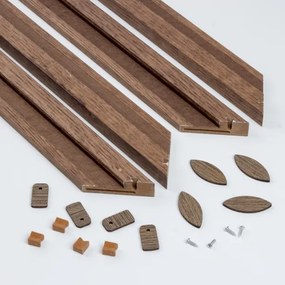 Panou LED dimabil aplicat Eglo POZZALLO LED/21W/230V 2700-6500K maro închis + telecomandă